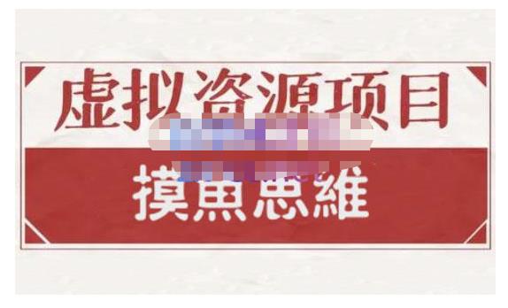 摸鱼思维·虚拟资源掘金课，虚拟资源的全套玩法 价值1880元-多米来