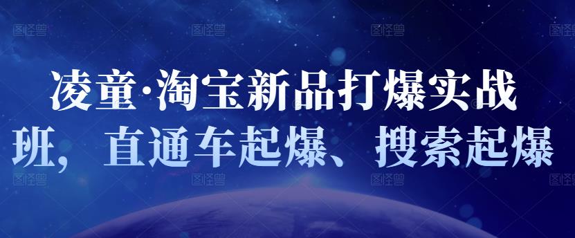 凌童·淘宝新品打爆实战班，直通车起爆、搜索起爆-多米来