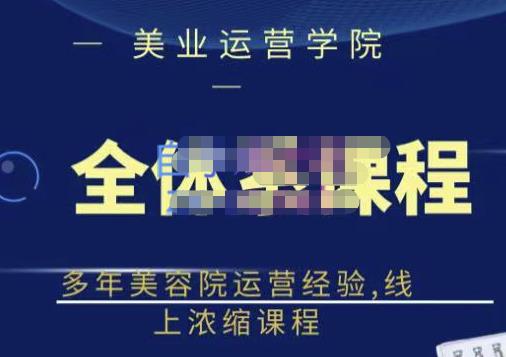 网红美容院全套营销落地课程，多年美容院运营经验，线上浓缩课程-多米来