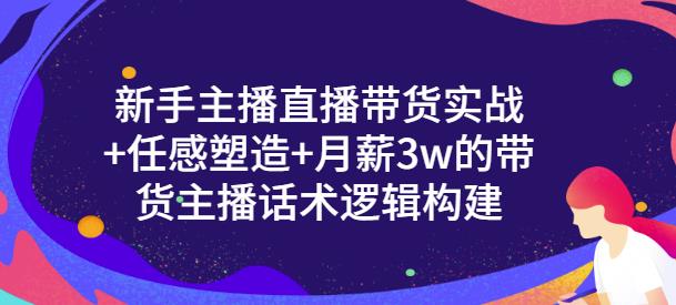 新手主播直播带货实战 信任感塑造 月薪3w的带货主播话术逻辑构建-多米来