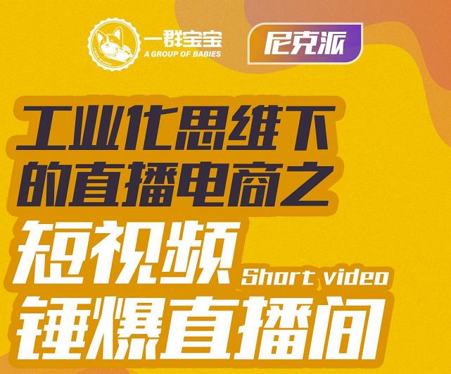 尼克派·工业化思维下的直播电商之短视频锤爆直播间，听话照做执行爆单-多米来