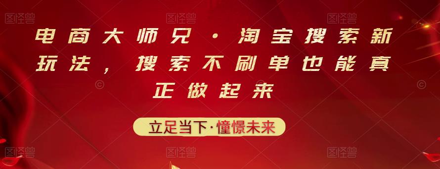 电商大师兄·淘宝搜索新玩法，搜索不刷单也能真正做起来-多米来