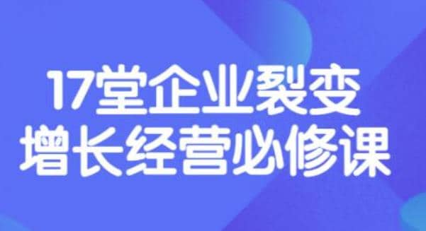 《盈利增长17堂必修课》企业裂变增长的经营智慧，带你了解增长的本质-多米来