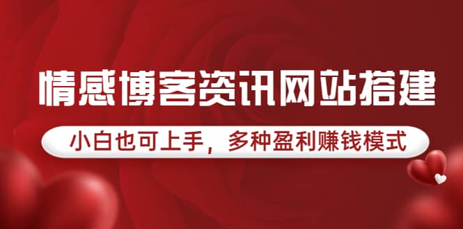 情感博客资讯网站搭建教学，小白也可上手，多种盈利赚钱模式（教程 源码）-多米来