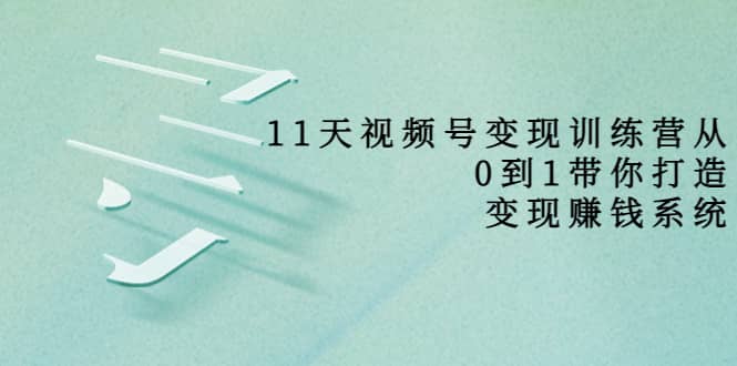 好望角·11天视频号变现训练营，从0到1打造变现赚钱系统（价值398）-多米来