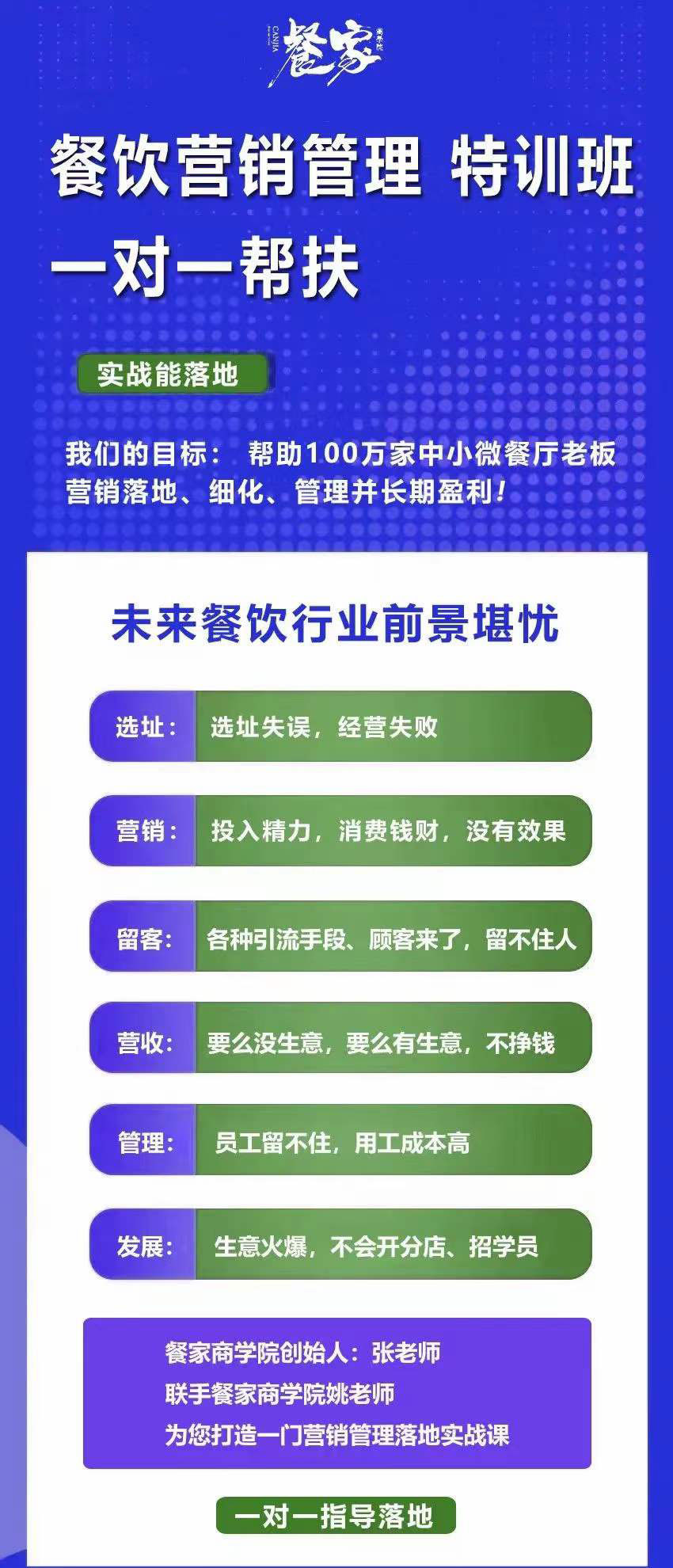 图片[1]-餐饮营销管理特训班：选址 营销 留客 营收 管理 发展-多米来