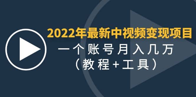 2022年最新中视频变现最稳最长期的项目（教程 工具）-多米来