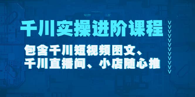 千川实操进阶课程（11月更新）包含千川短视频图文、千川直播间、小店随心推-多米来