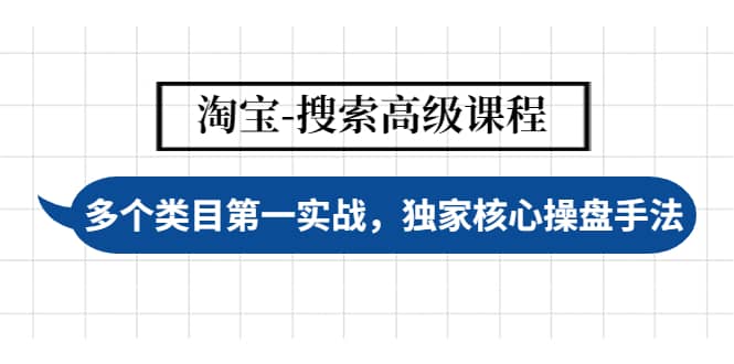 淘宝-搜索高级课程：多个类目第一实战，独家核心操盘手法-多米来