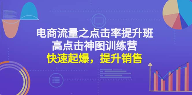 电商流量之点击率提升班 高点击神图训练营：快速起爆，提升销售-多米来