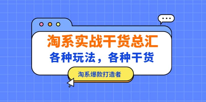 淘系实战干货总汇：各种玩法，各种干货，淘系爆款打造者-多米来