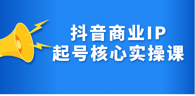 抖音商业IP起号核心实操课，带你玩转算法，流量，内容，架构，变现-多米来