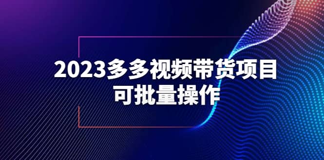 2023多多视频带货项目，可批量操作【保姆级教学】-多米来