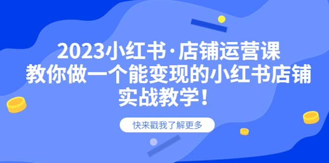 2023小红书·店铺运营课，教你做一个能变现的小红书店铺，20节-实战教学-多米来