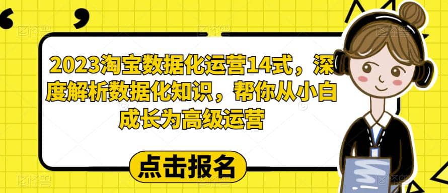 2023淘宝数据化-运营 14式，深度解析数据化知识，帮你从小白成长为高级运营-多米来