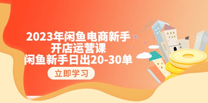 2023年闲鱼电商新手开店运营课：闲鱼新手日出20-30单（18节-实战干货）-多米来