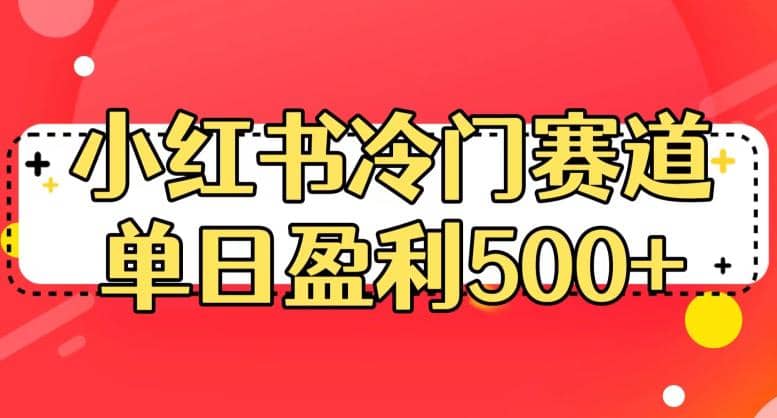 小红书冷门赛道，单日盈利500 【揭秘】-多米来